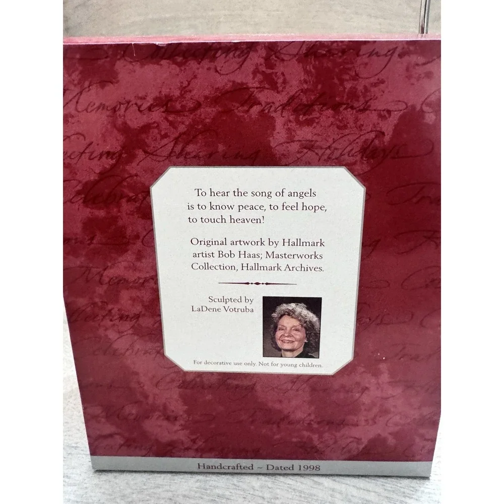Hallmark Heavenly Melody Keepsake Angel‎ Christmas Ornament 1998 - Picture 5 of 8